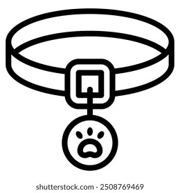 Colar gatos ícone de equipamento ilustração