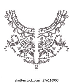 collar embroidery