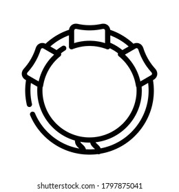 con el rastreador gps para el vector de icono de línea del gato. collar con el rastreador gps para la señal del gato. símbolo de contorno aislado ilustración negra