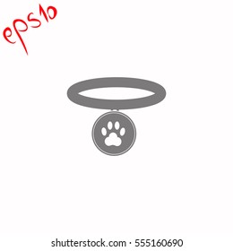 Collar grey icon.