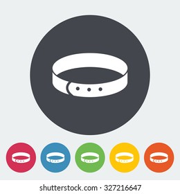Collar icon. Flat vector related icon for web and mobile applications. It can be used as - logo, pictogram, icon, infographic element. Vector Illustration. 