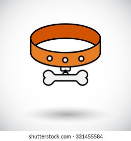 Collar icon. Flat vector related icon for web and mobile applications. It can be used as - logo, pictogram, icon, infographic element. Vector Illustration. 