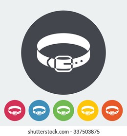 Collar icon. Flat vector related icon for web and mobile applications. It can be used as - logo, pictogram, icon, infographic element. Vector Illustration. 