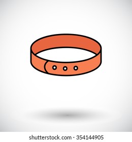Collar icon. Flat vector related icon for web and mobile applications. It can be used as - logo, pictogram, icon, infographic element. Vector Illustration. 