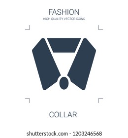 collar icon. high quality filled collar icon on white background. from fashion collection flat trendy vector collar symbol. use for web and mobile