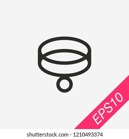 Collar icon isolated on background. Pet symbol modern, simple, vector, icon for website design, mobile app, ui. Vector Illustration