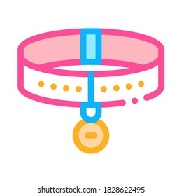 Vector de iconos del collar. Signo del collar de esquema. Ilustración de símbolo de contorno aislado
