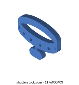 Collar isometric left top view 3D icon