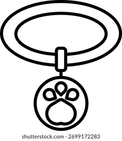 Collar Line vector Icon Design