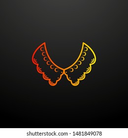 collar nolan icon. Elements of woman accessories set. Simple icon for websites, web design, mobile app, info graphics