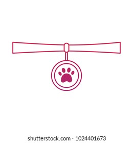 collar pet icon image  bird tropical icon image