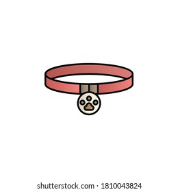 Collar, pets color gradient vector icon