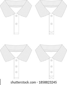 Collar for Polo Shirt Templates