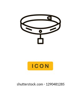 Collar vector icon