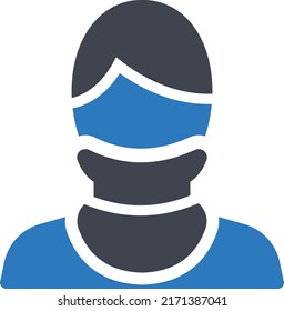 collar   Vector illustration on a transparent background. Premium quality symmbols. Glyphs vector icons for concept and graphic design. 

