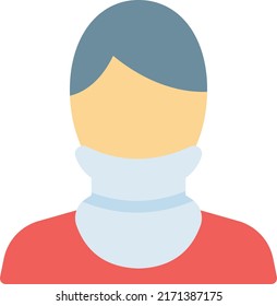 collar Vector illustration on a transparent background. Premium quality symmbols. Line Color vector icons for concept and graphic design.