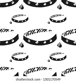 collar vector seamless pattern