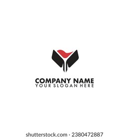 Collar and wine logo vector template.