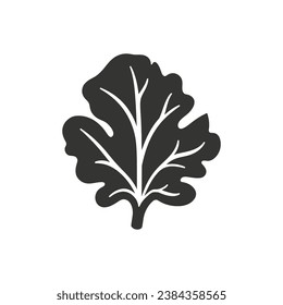 Collard Greens Icon on White Background - Simple Vector Illustration