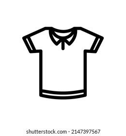 Collared T-shirt isolated icon design template