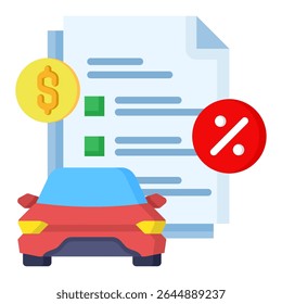 Ícone de cor plana colateral. Design de ícone de vetor simples em estilo de cor plana. Formato de vetor editável