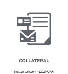 Collateral Icon. Collateral Design Concept From Collateral Collection. Simple Element Vector Illustration On White Background.