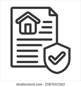 Collateral Outline Icon Vector Illustration