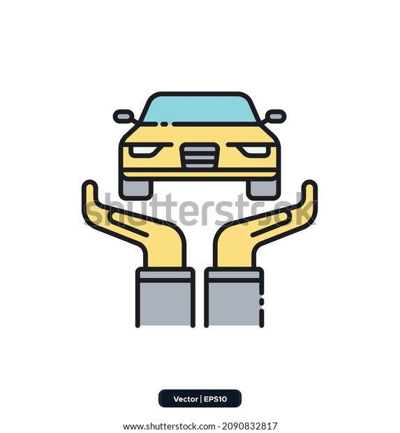 Collateral Protection Insurance\
icon. Insurance Related Vector Icons. Contains such Icons as Car\
Protection, Health Insurance, Contract, life and property, and\
more. EPS10