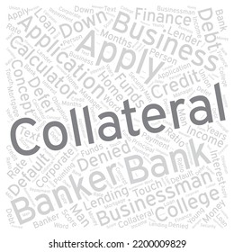 Collateral Word Cloud Art Detailed Vector