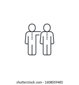colleague creative icon. From Business People icons collection. Isolated colleague sign on white background