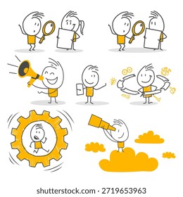 Colegas que executam seus projetos com alta motivação em um ambiente de escritório moderno.