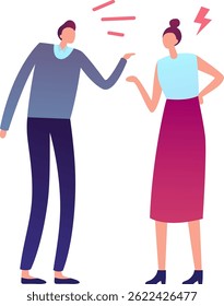 Colegas teniendo una mala discusión en el trabajo, peleándose y culpándose unos a otros por problemas y responsabilidades, mal ambiente laboral y concepto de mobbing