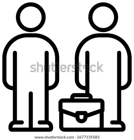 Colleagues Icon Element For Design