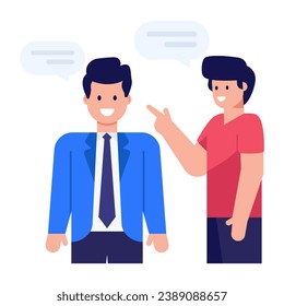 Colegas o equipo de pie juntos, icono editable plano