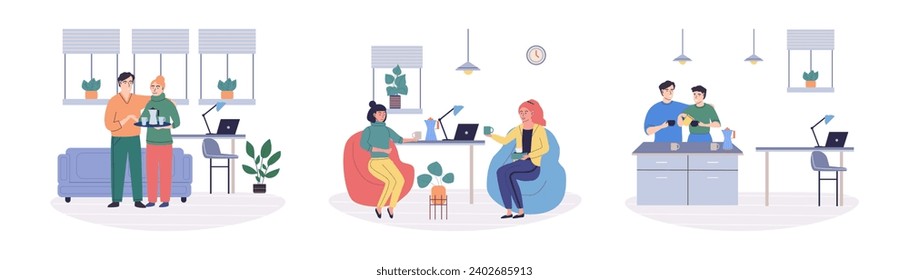 Colleagues vector illustration. Professional partnerships among colleagues can lead to mutually beneficial outcomes and shared success A reliable and supportive colleague can be valuable partner