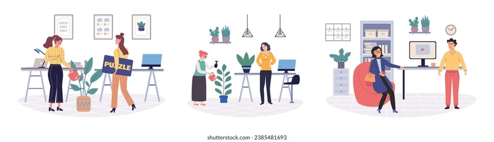 Colleagues vector illustration. A supportive colleague can serve as valuable partner in navigating challenges workplace An assistant can provide valuable help and support to colleagues in managing