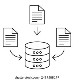 Icono de Recopilar Datos, Métodos Innovadores para Recopilar y Analyze Datos, Mejores Prácticas para Recopilar y Administrar Datos, Técnicas Efectivas para Recopilar Datos para Investigación y Análisis