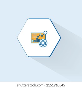 collect data icon vector design