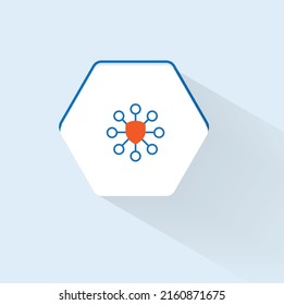 Collect data icon vector design