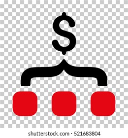 Collect Money icon. Vector pictogram style is a flat symbol, color, chess transparent background. Designed for software and web interface toolbars and menus.