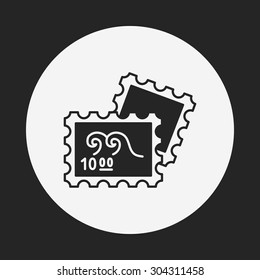 collect stamp icon