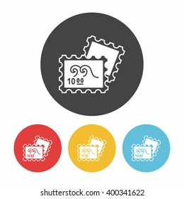 collect stamp icon