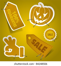 Collect Sticker and Tags, element for design, eps10 vector illustration