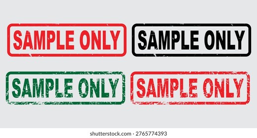 Collected sample only Rubber Stamp Set