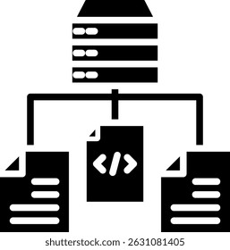 Collecting Data Icon Glyph Vector Illustration