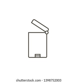 Collecting, garbage vector icon. Simple element illustration from UI concept.  on white background