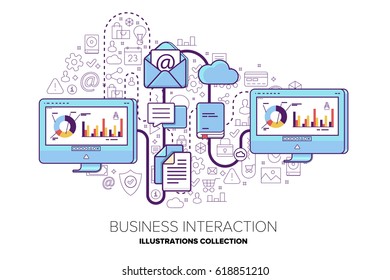 Collecting information, exchange data from desktop computers