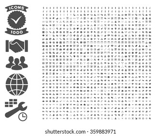 Collection Of 1000 Flat Vector Icons