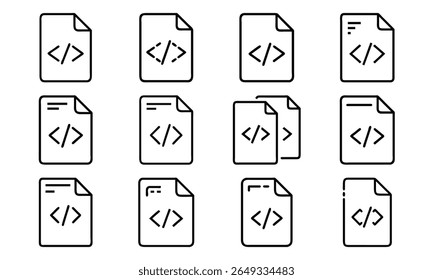 Collection of 12 Minimal Technology Line Icons Featuring Gadgets, Electronics, Devices, Computers, Smartphones, Wearables, and Digital Accessories for Modern Tech Design