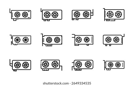 Collection of 12 Minimal Technology Line Icons Featuring Gadgets, Electronics, Devices, Computers, Smartphones, Wearables, and Digital Accessories for Modern Tech Design